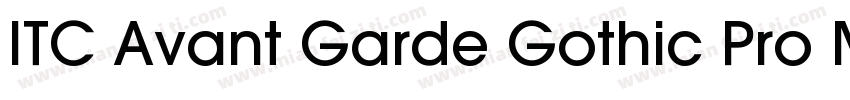 ITC Avant Garde Gothic Pro Md字体转换